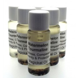 10ml Watermelon Tourmaline Gemstone Oil Happiness Serenity